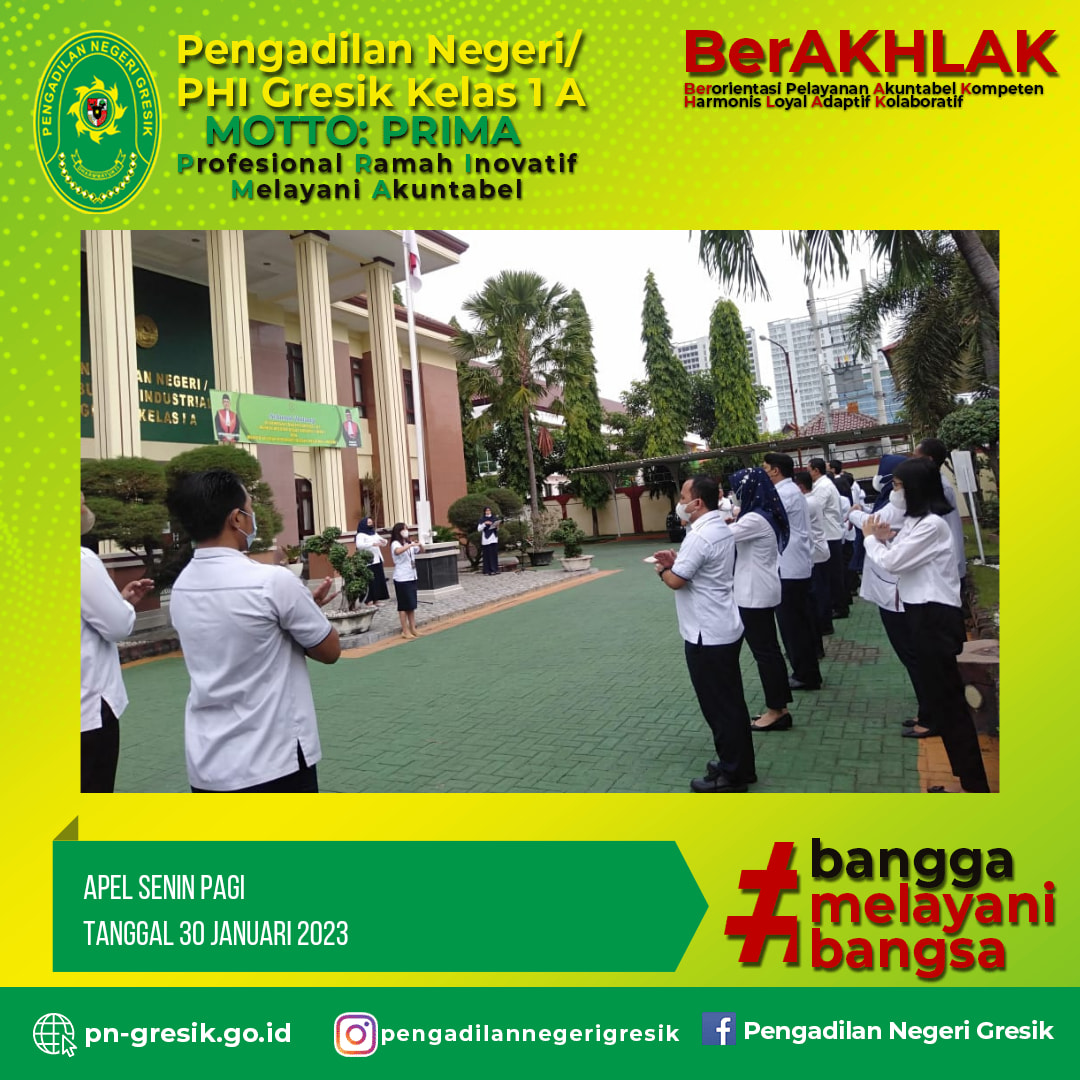 APEL SENIN PAGI TANGGAL 30 JANUARI 2023