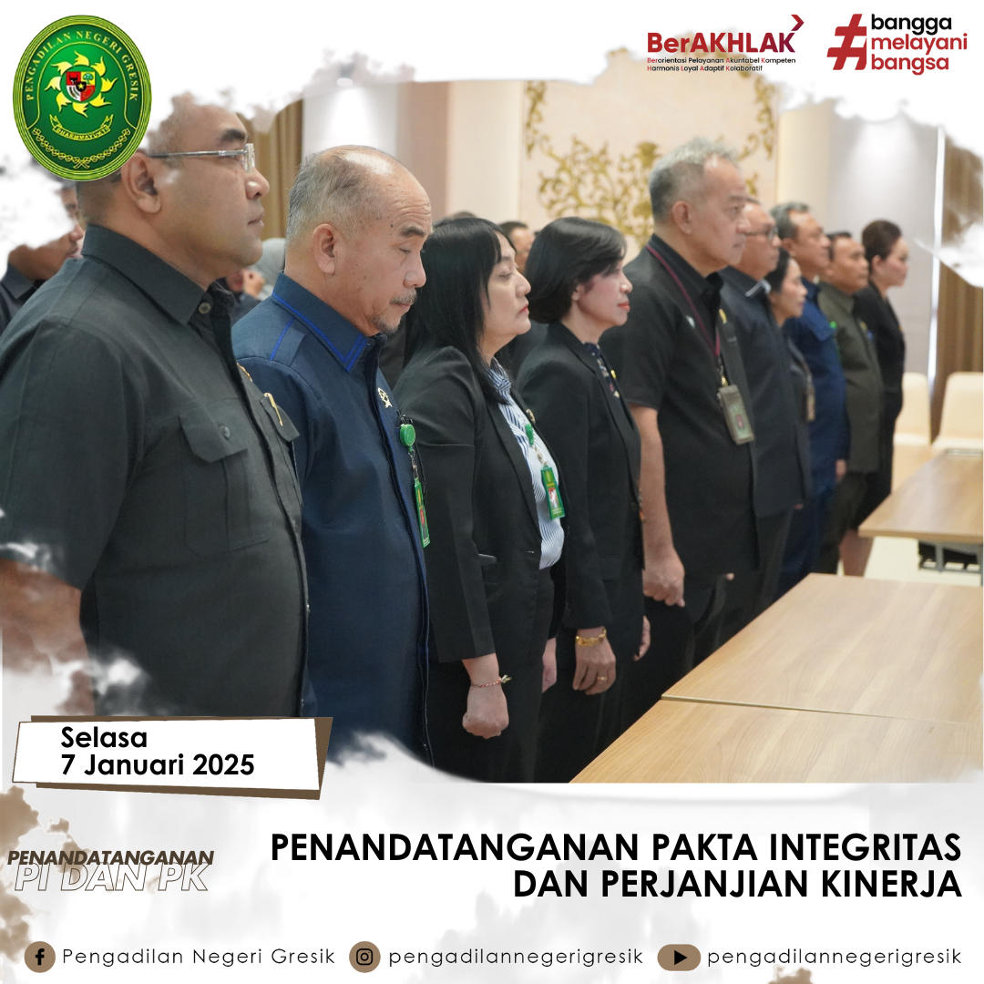 PENANDATANGANAN PAKTA INTEGRITAS DAN PERJANJIAN KINERJA 