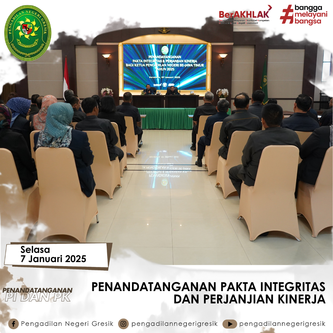 PENANDATANGANAN PAKTA INTEGRITAS DAN PERJANJIAN KINERJA