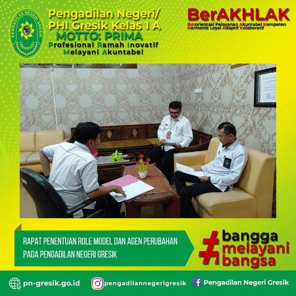 RAPAT PENENTUAN ROLE MODEL DAN TEAM AGEN PERUBAHAN 