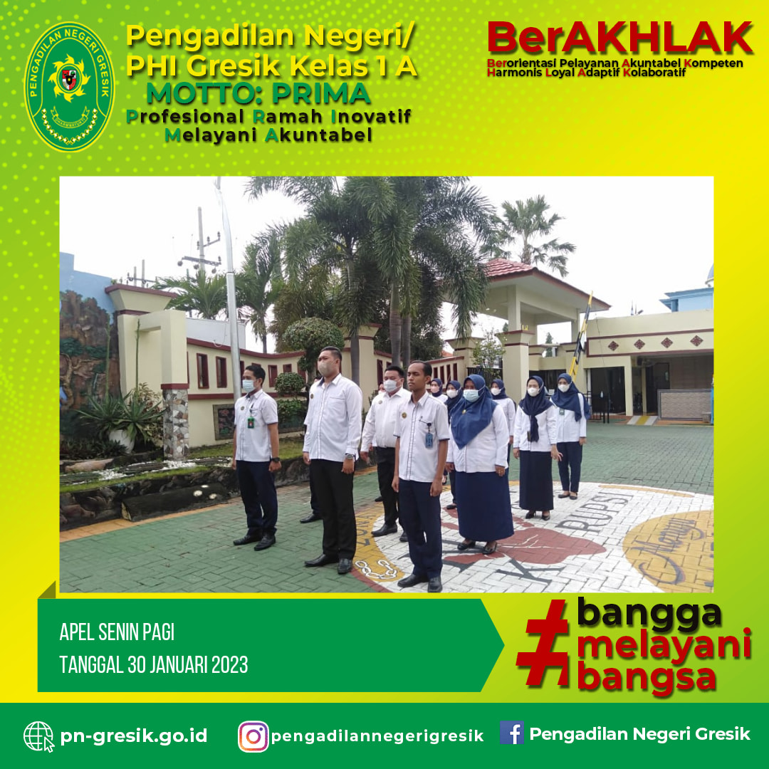 APEL SENIN PAGI TANGGAL 30 JANUARI 2023 