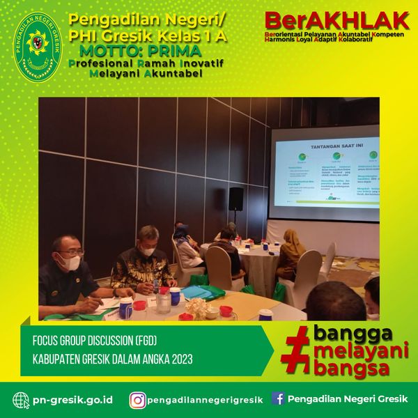 FOCUS GROUP DISCUSSION (FGD) KABUPATEN GRESIK DALAM ANGKA 2023